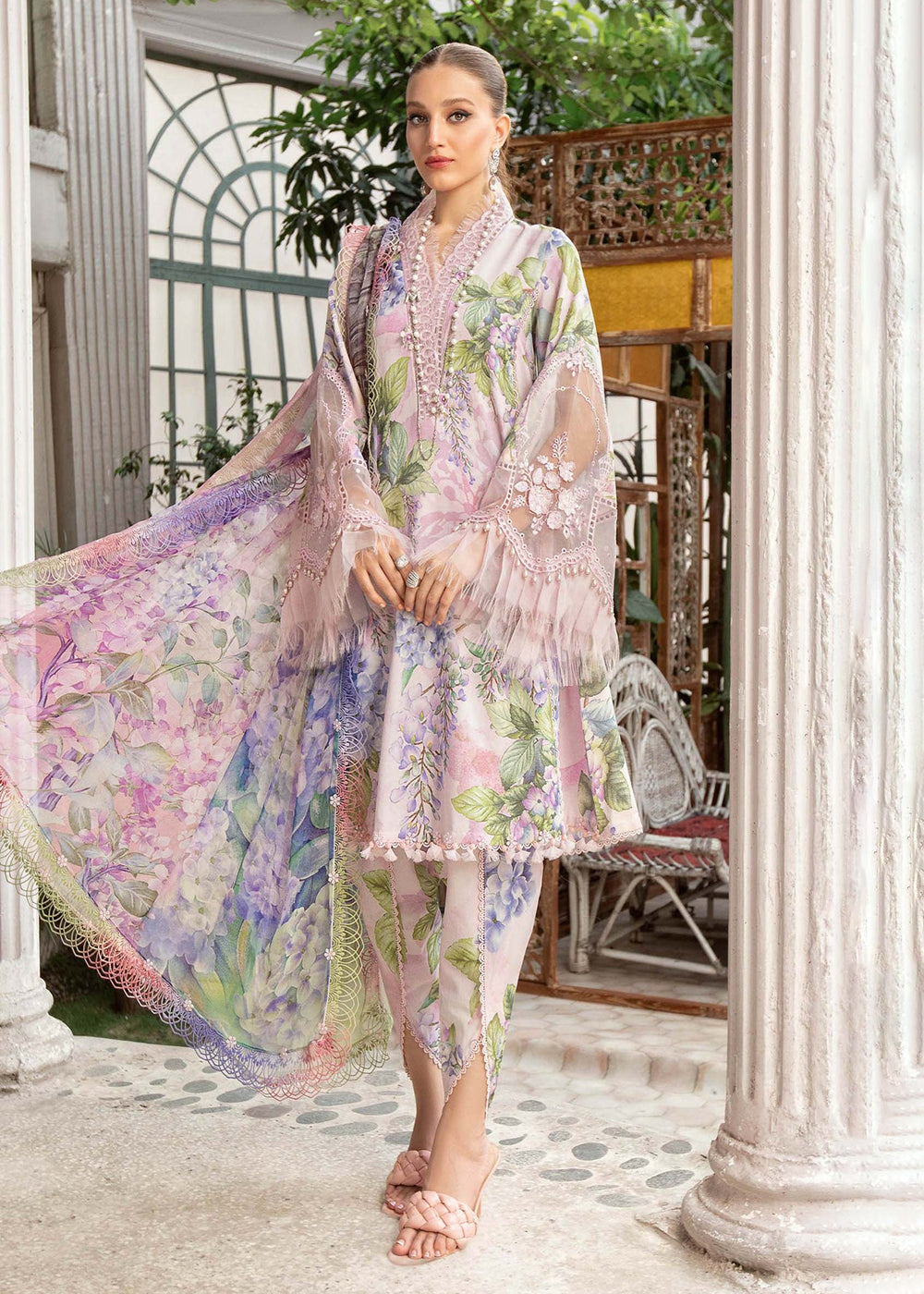 Buy Now Lawn Printed Suit - Maria B - M.Prints Eid Collection 2023 - MPT-1801-A Online in USA, UK, Canada & Worldwide at Empress Clothing