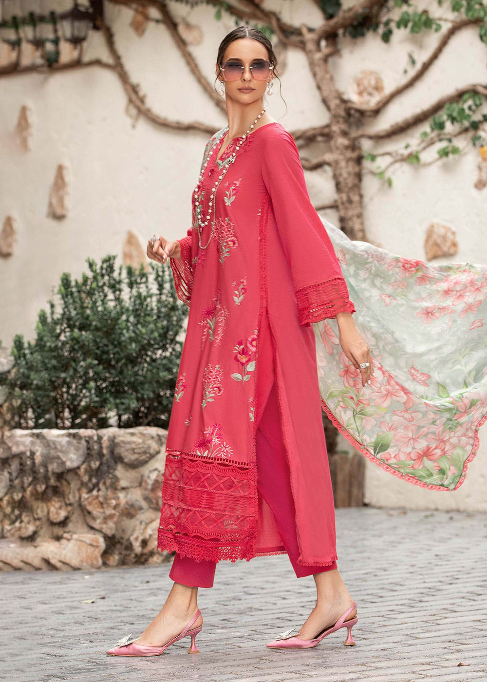 Printed Lawn Suit - Maria B - M.Prints Eid Collection 2023 - MPT-1802-A