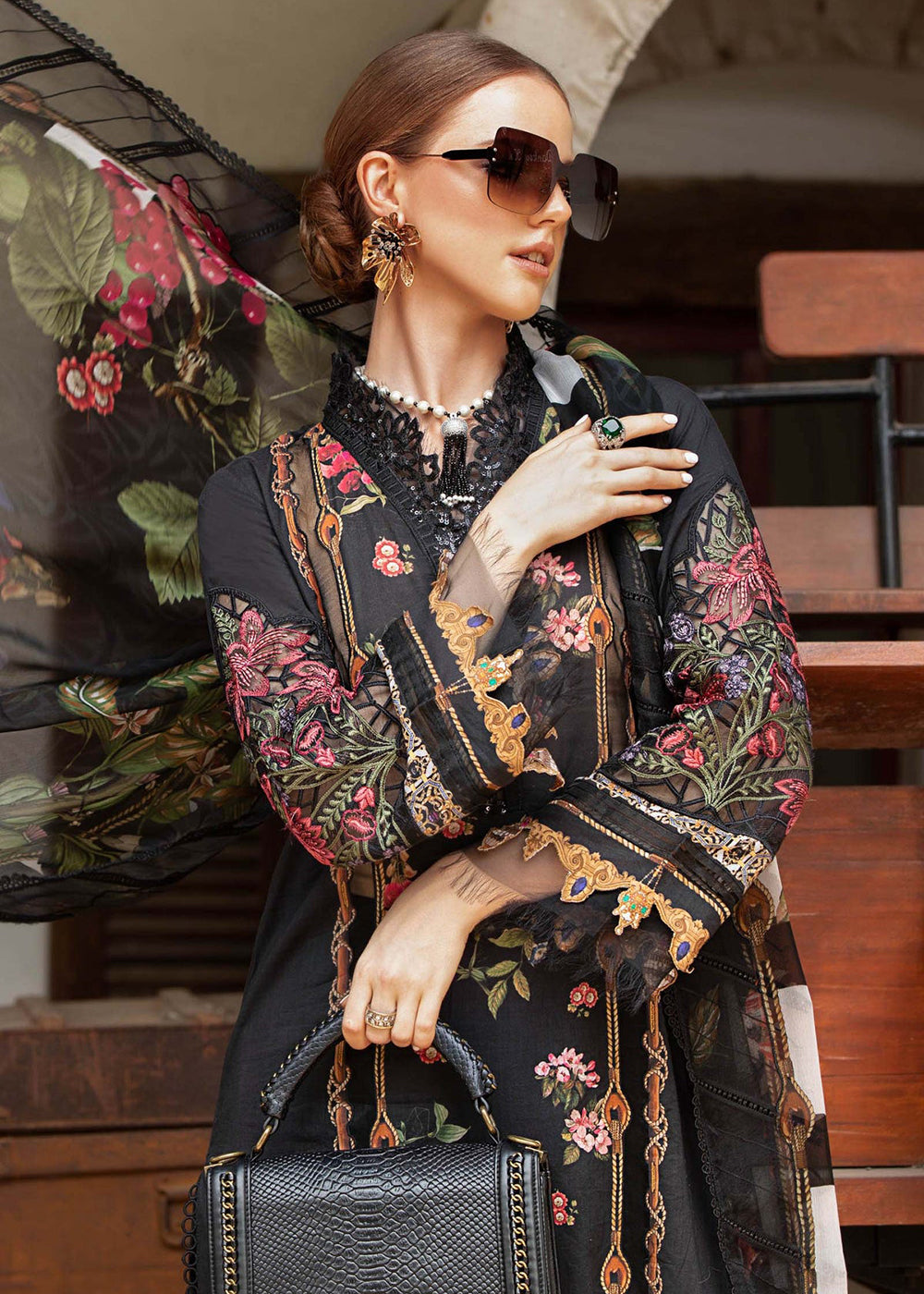 Buy Now Lawn Printed Suit - Maria B - M.Prints Eid Collection 2023 - MPT-1806-B Online in USA, UK, Canada & Worldwide at Empress Clothing. 