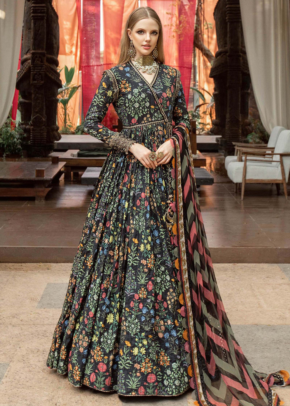 Buy Now Lawn Printed Suit - Maria B - M.Prints Eid Collection 2023 - MPT-1808-B Online in USA, UK, Canada & Worldwide at Empress Clothing. 