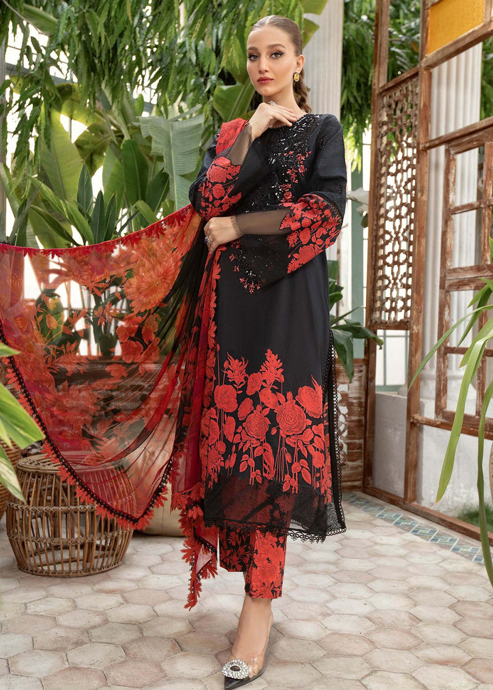 Buy Now Lawn Printed Suit - Maria B - M.Prints Eid Collection 2023 - MPT-1809-B Online in USA, UK, Canada & Worldwide at Empress Clothing.