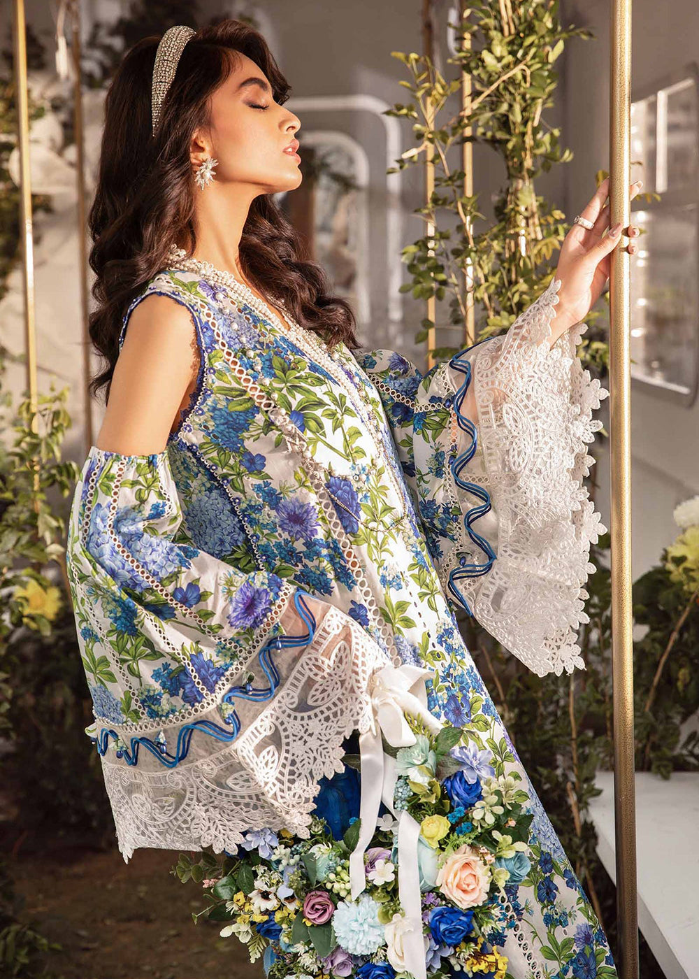 Buy Now M.Prints Spring Summer Lawn Edit '24 by Maria B | MPT-2102-B Online at Empress in USA, UK, Canada & Worldwide at Empress Clothing.