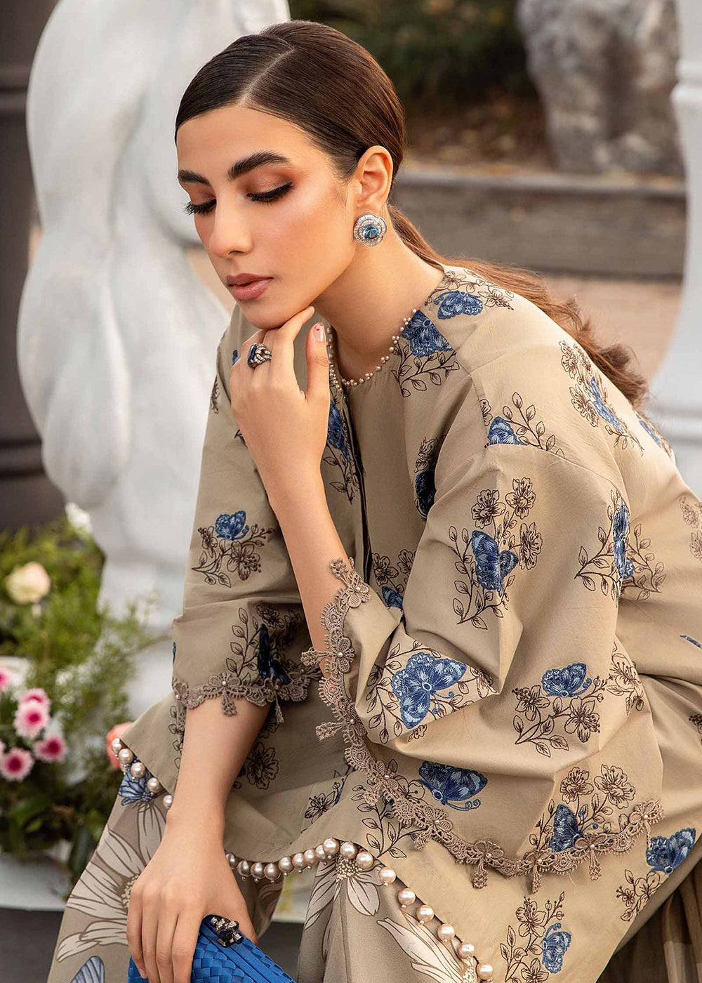 Buy Now M.Prints Spring Summer Lawn Edit '24 by Maria B | MPT-2105-B Online at Empress in USA, UK, Canada & Worldwide at Empress Clothing. 