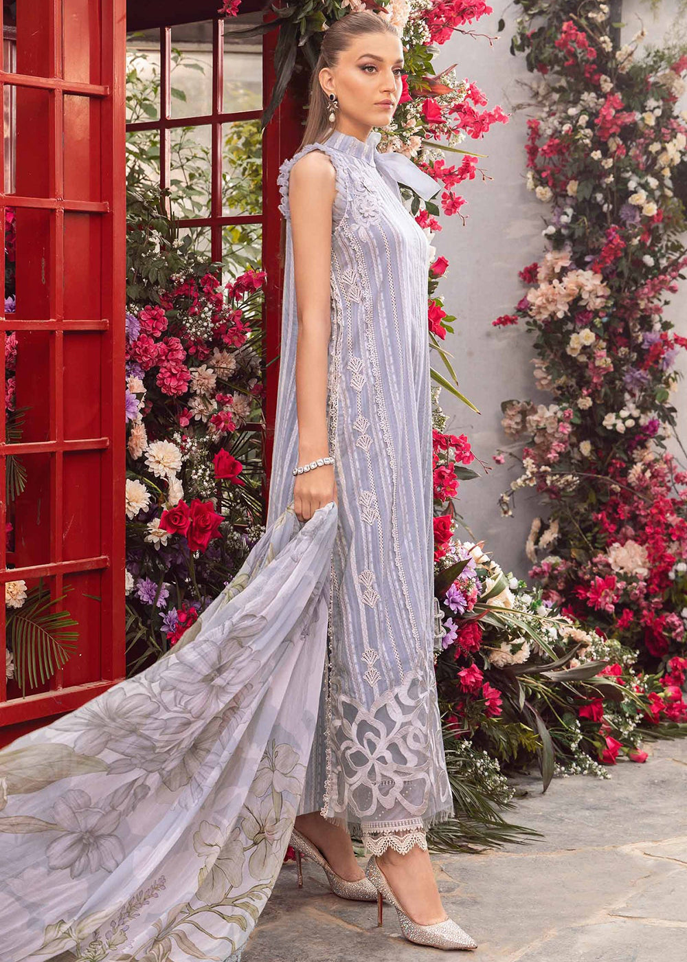Buy Now M.Prints Spring Summer Lawn Edit '24 by Maria B | MPT-2109-A Online at Empress in USA, UK, Canada & Worldwide at Empress Clothing.