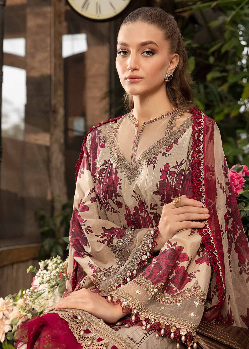 Buy Now M.Prints Spring Summer Lawn Edit '24 by Maria B | MPT-2110-A Online at Empress in USA, UK, Canada & Worldwide at Empress Clothing.