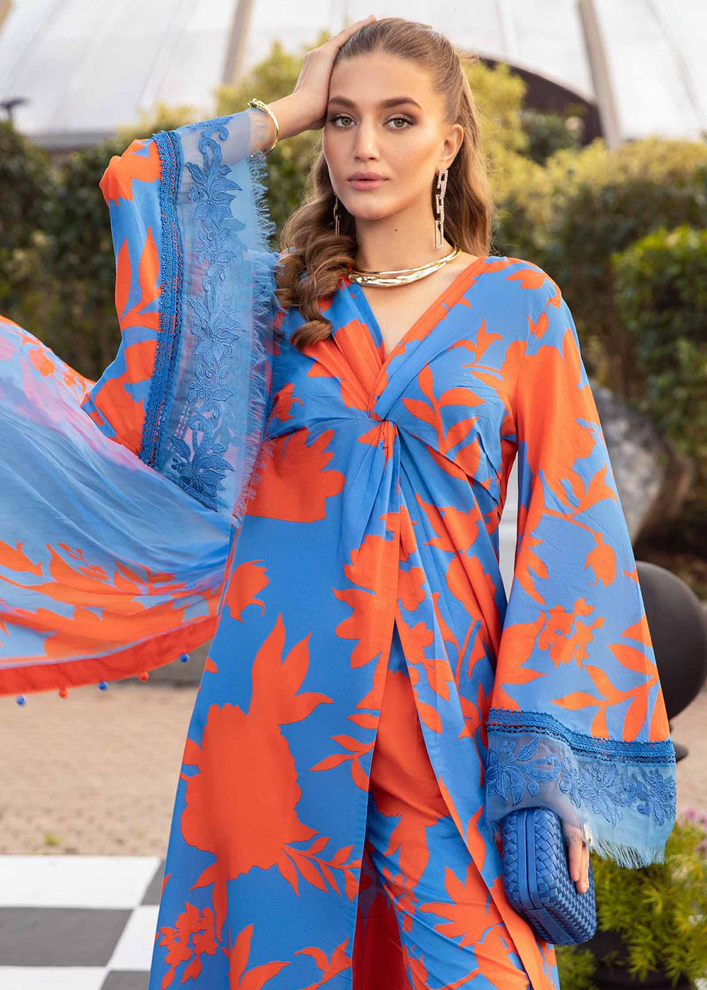 Buy Now M.Prints Spring Summer Lawn Edit '24 by Maria B | MPT-2111-B Online at Empress in USA, UK, Canada & Worldwide at Empress Clothing. 