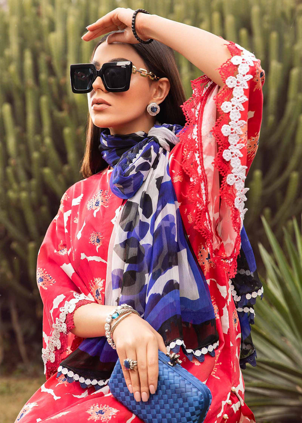 Buy Now M.Prints Spring Summer Lawn Edit '24 by Maria B | MPT-2112-A Online at Empress in USA, UK, Canada & Worldwide at Empress Clothing. 