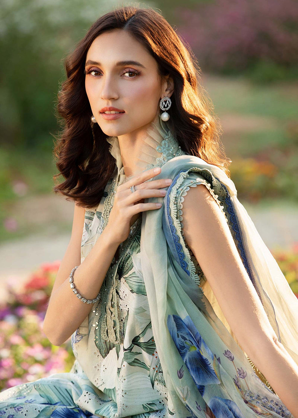 Buy Now M.Prints Spring Summer Lawn '25 by Maria B | MPT-2502-B Online in USA, UK, Canada, Italy, France, Norway, UAE & Worldwide at Empress Clothing. 