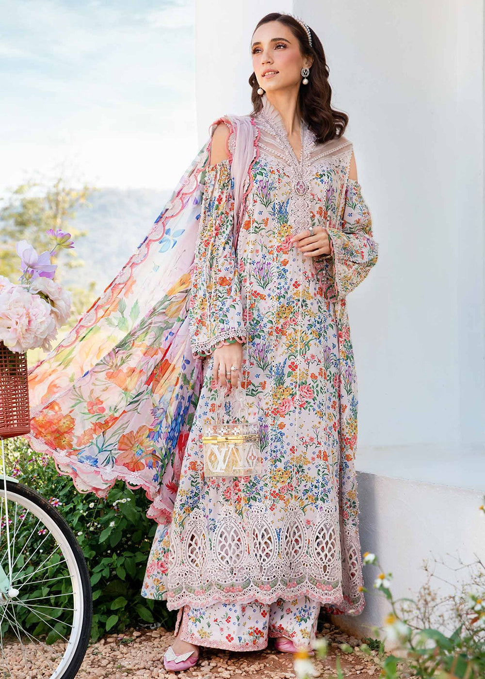 Buy Now M.Prints Spring Summer Lawn '25 by Maria B | MPT-2507-A Online in USA, UK, Canada, Italy, France, Norway, UAE & Worldwide at Empress Clothing.