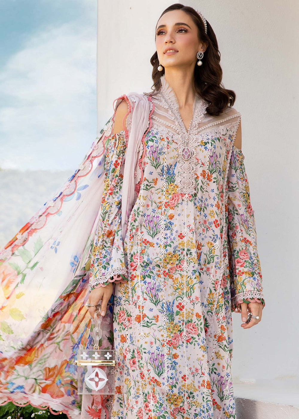 Buy Now M.Prints Spring Summer Lawn '25 by Maria B | MPT-2507-A Online in USA, UK, Canada, Italy, France, Norway, UAE & Worldwide at Empress Clothing.