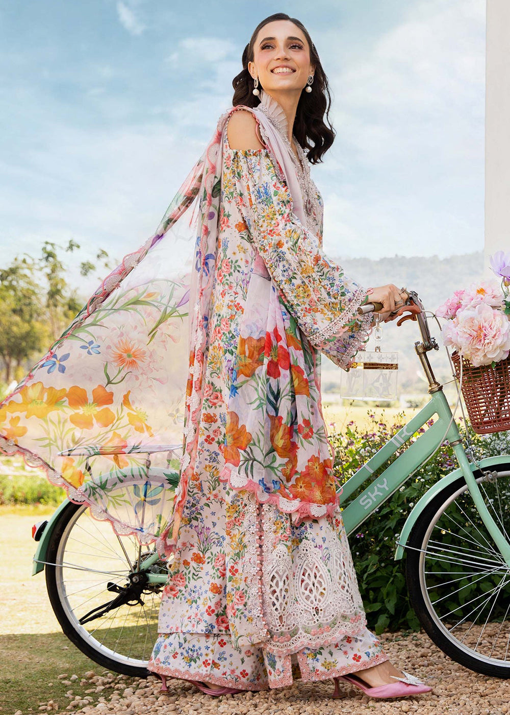 Buy Now M.Prints Spring Summer Lawn '25 by Maria B | MPT-2507-A Online in USA, UK, Canada, Italy, France, Norway, UAE & Worldwide at Empress Clothing.
