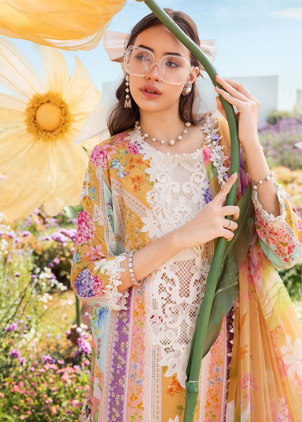 Buy Now M.Prints Spring Summer Lawn '25 by Maria B | MPT-2509-A Online in USA, UK, Canada, Italy, France, Norway, UAE & Worldwide at Empress Clothing. 