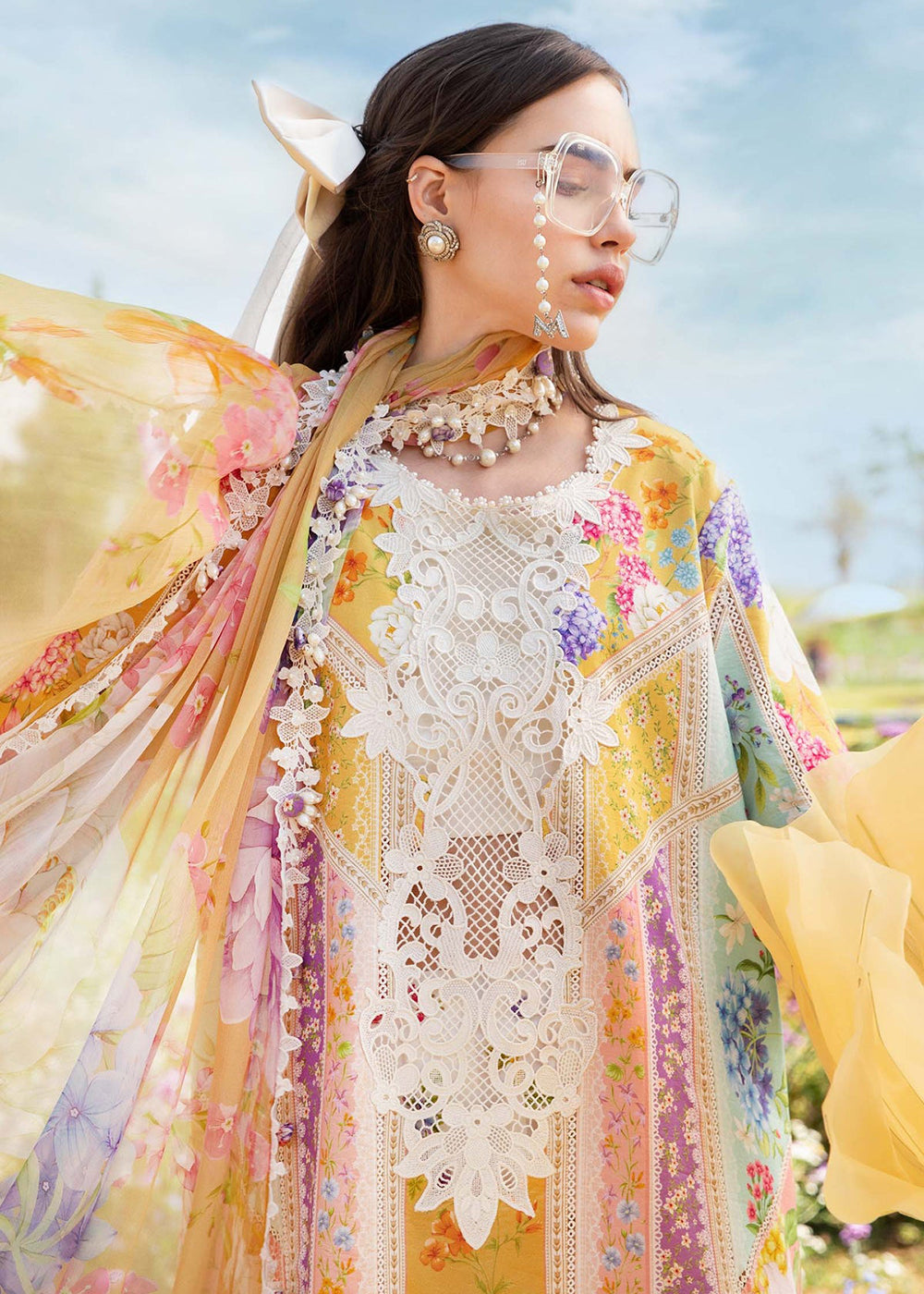 Buy Now M.Prints Spring Summer Lawn '25 by Maria B | MPT-2509-A Online in USA, UK, Canada, Italy, France, Norway, UAE & Worldwide at Empress Clothing. 