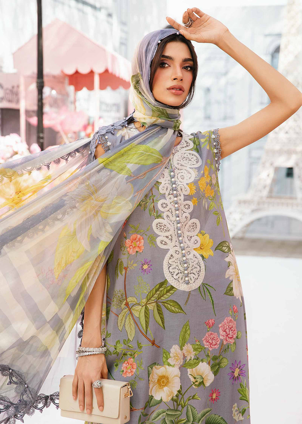 Buy Now Unstitched M Prints Summer Edit '25 by Maria B | MPT-2604-A Online in USA, UK, Canada, Germany, Italy, Austria, France & Worldwide at Empress Clothing.