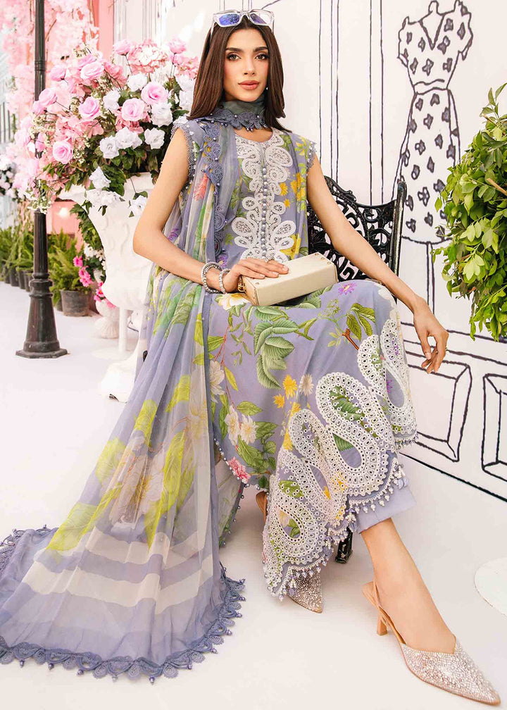 Buy Now Unstitched M Prints Summer Edit '25 by Maria B | MPT-2604-A Online in USA, UK, Canada, Germany, Italy, Austria, France & Worldwide at Empress Clothing.