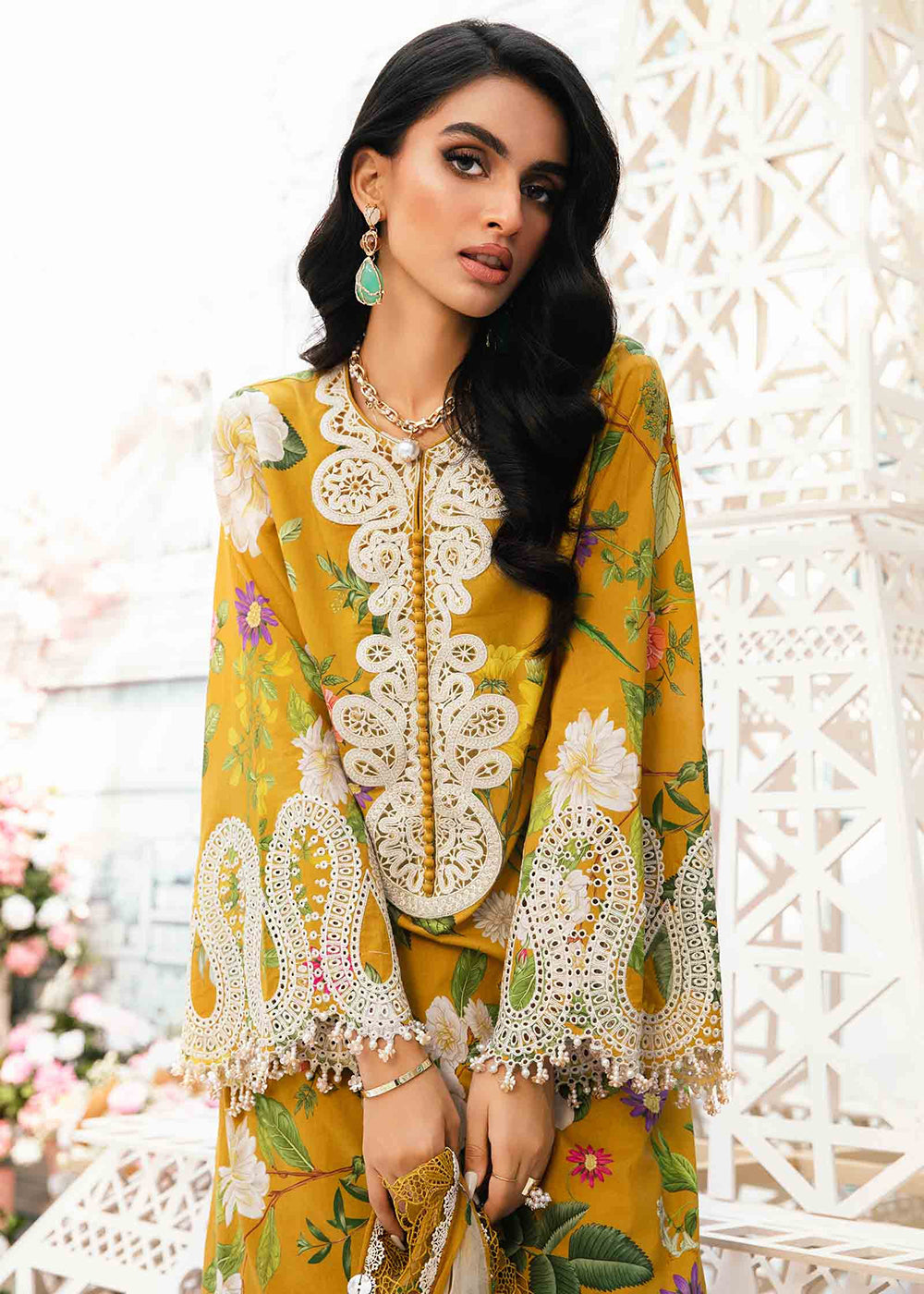 Buy Now Unstitched M Prints Summer Edit '25 by Maria B | MPT-2604-B Online in USA, UK, Canada, Germany, Italy, Austria, France & Worldwide at Empress Clothing.