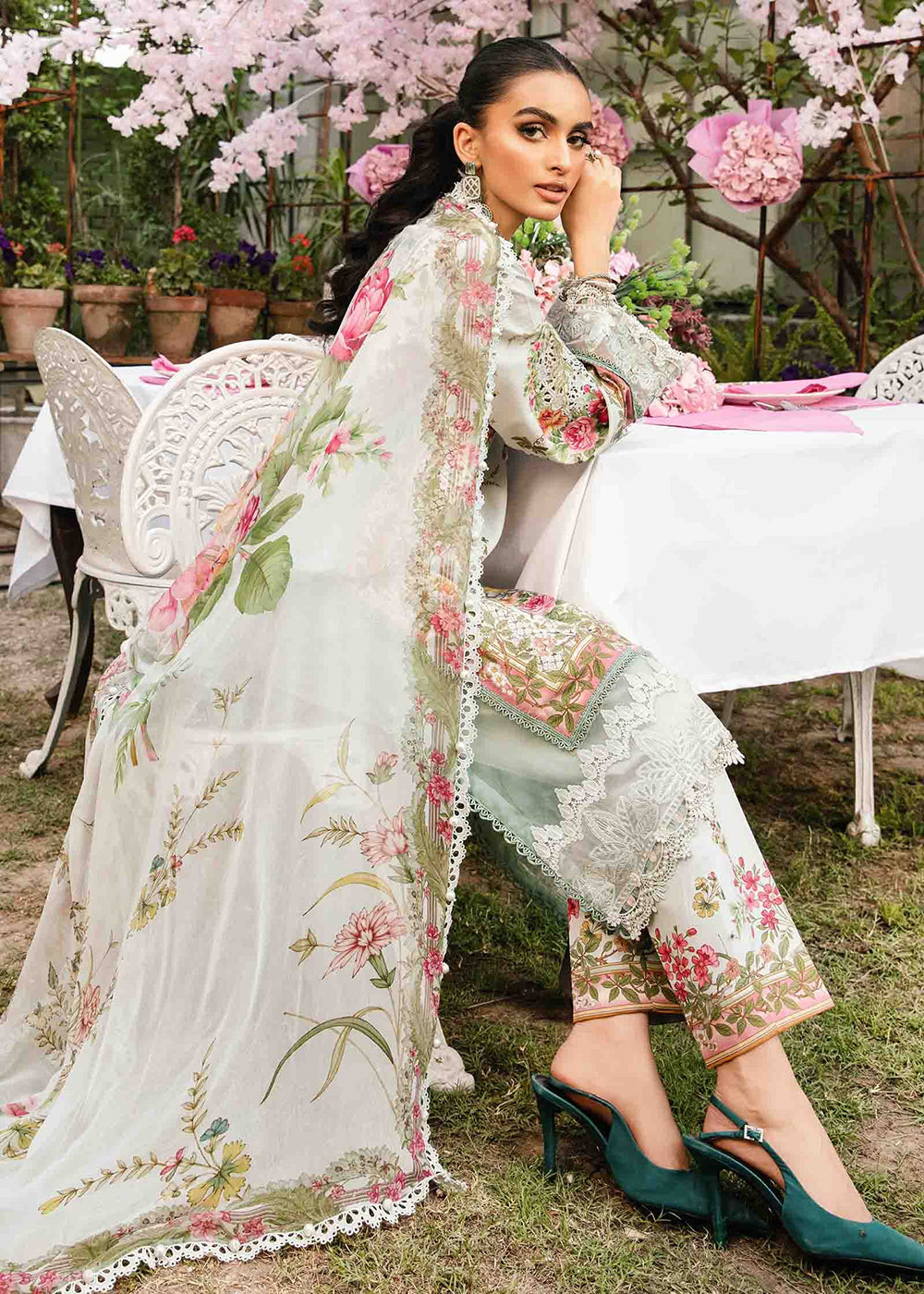 Buy Now Unstitched M Prints Summer Edit '25 by Maria B | MPT-2605-B Online in USA, UK, Canada, Germany, Italy, Austria, France & Worldwide at Empress Clothing.