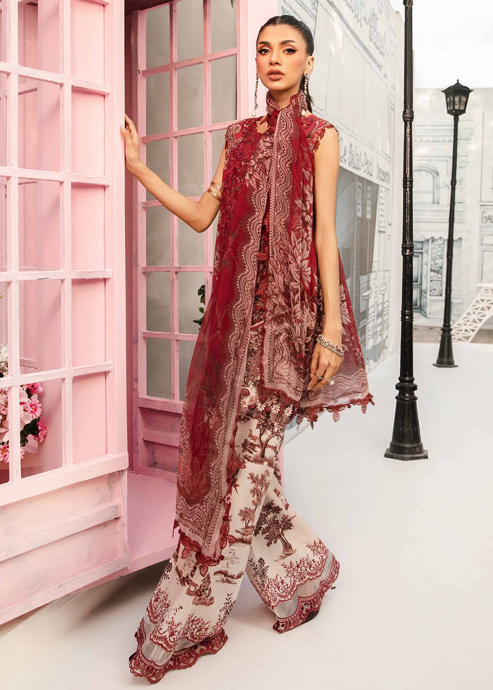 Buy Now Unstitched M Prints Summer Edit '25 by Maria B | MPT-2608-A Online in USA, UK, Canada, Germany, Italy, Austria, France & Worldwide at Empress Clothing.