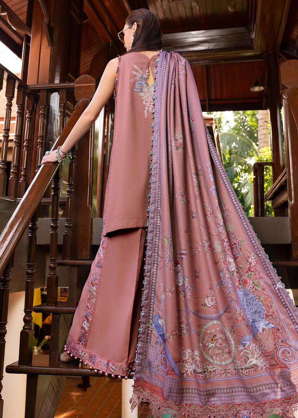 Buy Now M Prints Winter Collection '25 by Maria B | MPT-2801-A Online in USA, UK, Canada, France, Italy, Germany, Greece, Sweden, UAE & Worldwide at Empress.