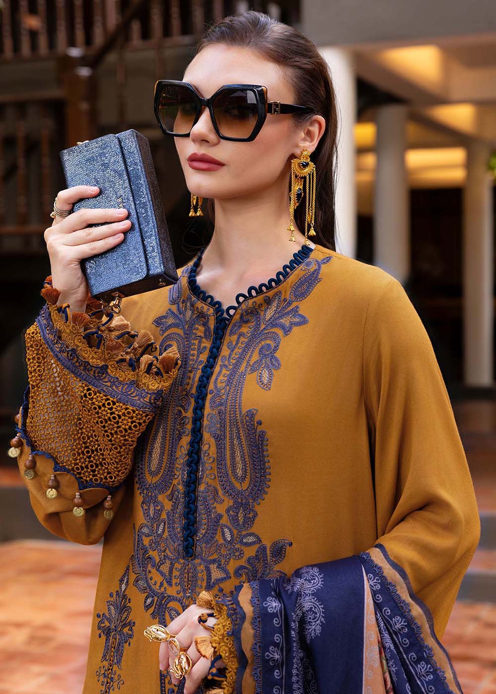 Buy Now M Prints Winter Collection '25 by Maria B | MPT-2803-A Online in USA, UK, Canada, France, Italy, Germany, Greece, Sweden, UAE & Worldwide at Empress.