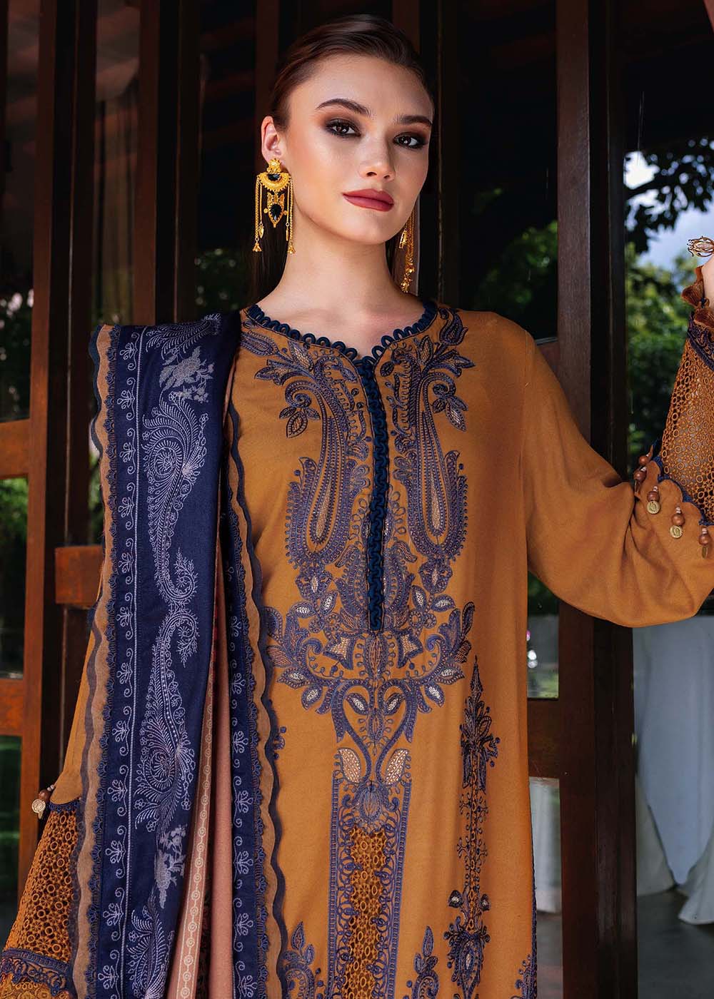 Buy Now M Prints Winter Collection '25 by Maria B | MPT-2803-A Online in USA, UK, Canada, France, Italy, Germany, Greece, Sweden, UAE & Worldwide at Empress.