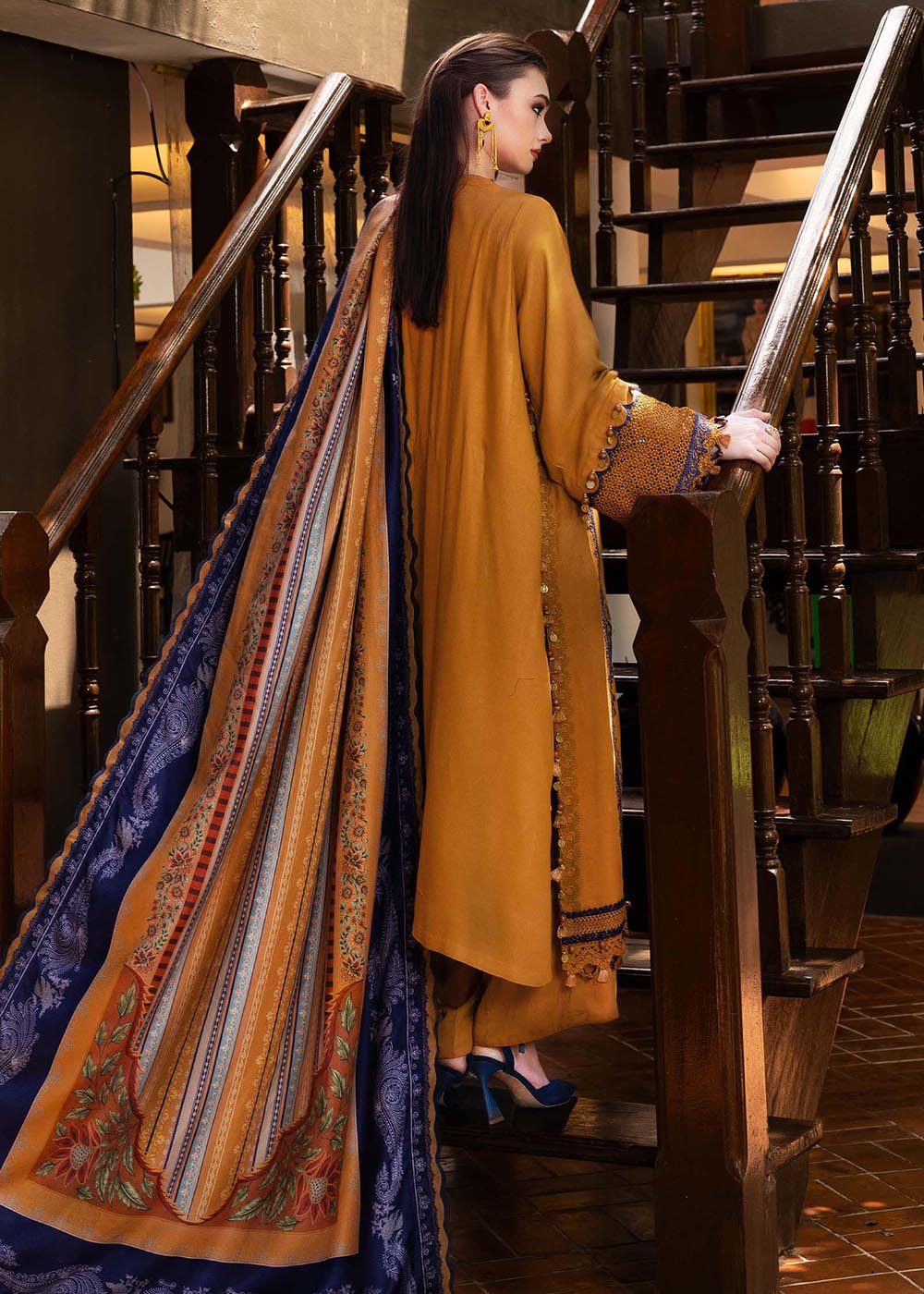 Buy Now M Prints Winter Collection '25 by Maria B | MPT-2803-A Online in USA, UK, Canada, France, Italy, Germany, Greece, Sweden, UAE & Worldwide at Empress.