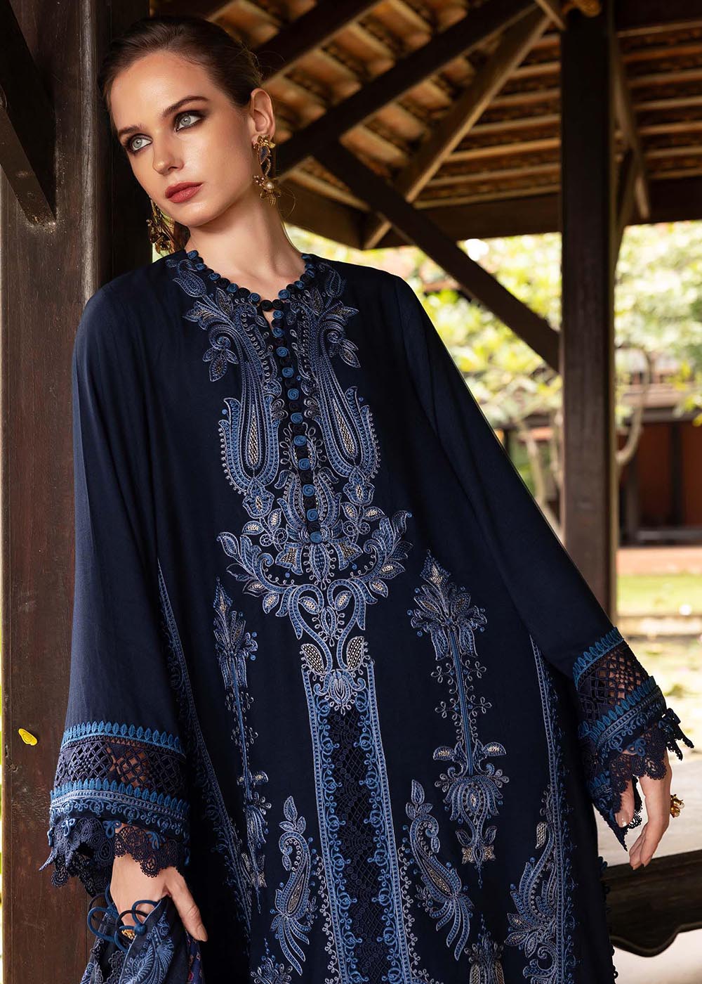 Buy Now M Prints Winter Collection '25 by Maria B | MPT-2803-B Online in USA, UK, Canada, France, Italy, Germany, Greece, Sweden, UAE & Worldwide at Empress.