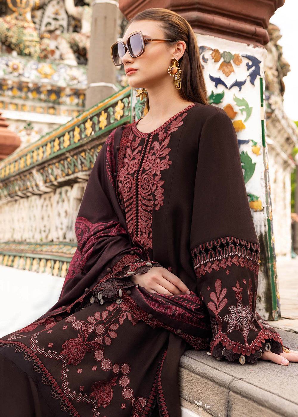 Buy Now M Prints Winter Collection '25 by Maria B | MPT-2804-A Online in USA, UK, Canada, France, Italy, Germany, Greece, Sweden, UAE & Worldwide at Empress.