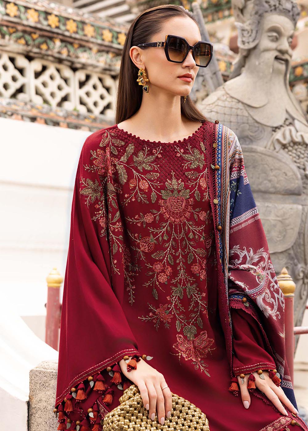 Buy Now M Prints Winter Collection '25 by Maria B | MPT-2805-A Online in USA, UK, Canada, France, Italy, Germany, Greece, Sweden, UAE & Worldwide at Empress.