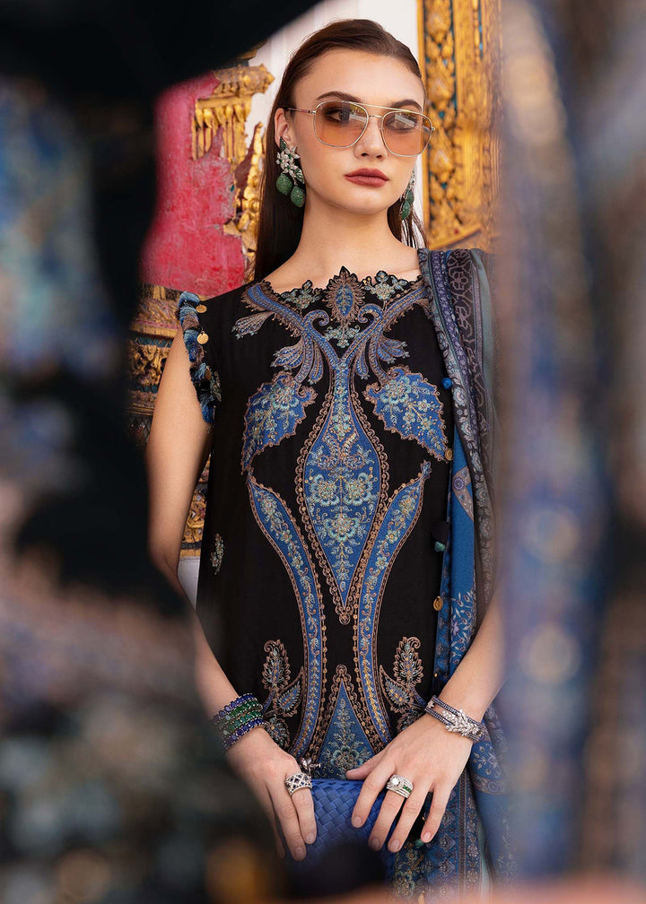 Buy Now M Prints Winter Collection '25 by Maria B | MPT-2806-B Online in USA, UK, Canada, France, Italy, Germany, Greece, Sweden, UAE & Worldwide at Empress.