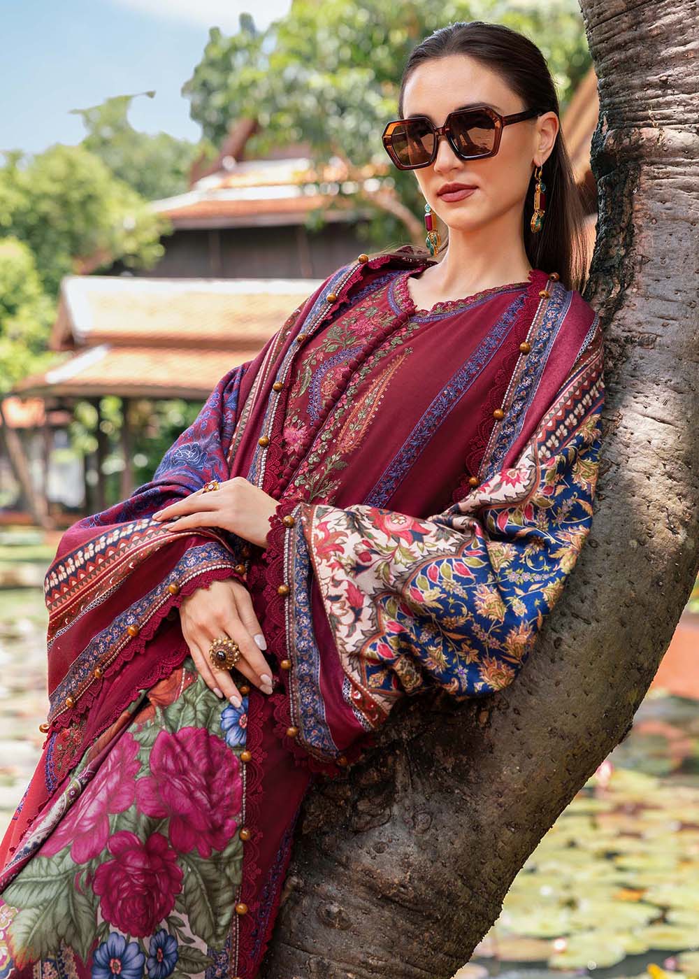 Buy Now M Prints Winter Collection '25 by Maria B | MPT-2807-A Online in USA, UK, Canada, France, Italy, Germany, Greece, Sweden, UAE & Worldwide at Empress.