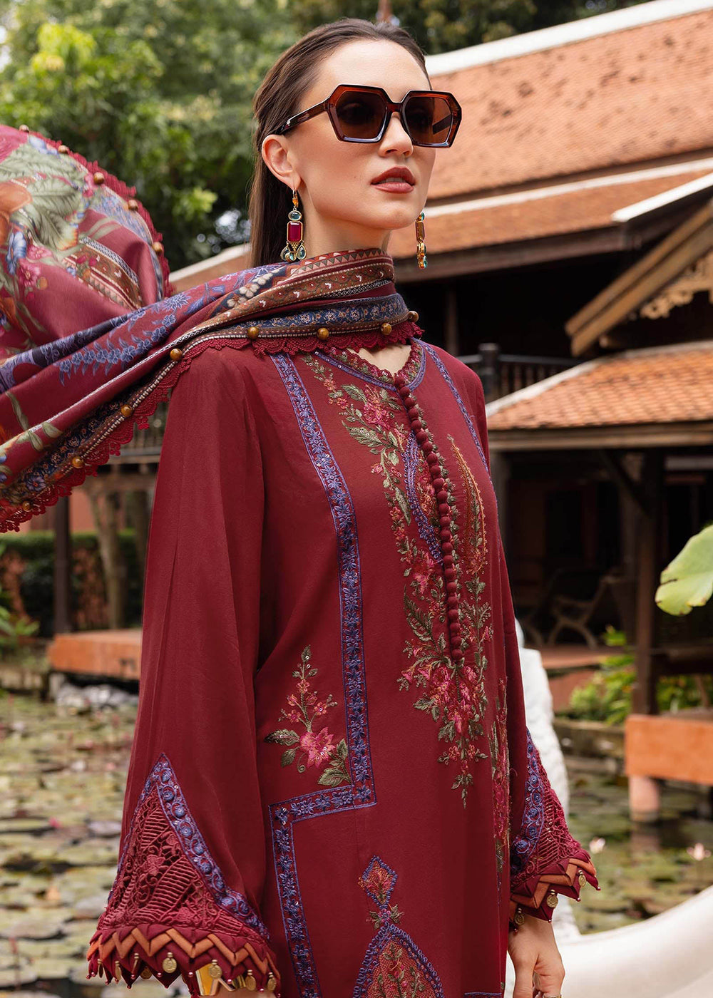 Buy Now M Prints Winter Collection '25 by Maria B | MPT-2807-A Online in USA, UK, Canada, France, Italy, Germany, Greece, Sweden, UAE & Worldwide at Empress.