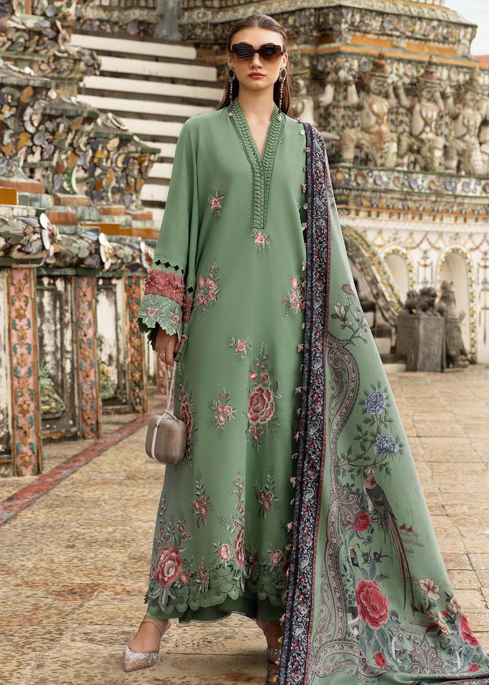 Buy Now M Prints Winter Collection '25 by Maria B | MPT-2808-A Online in USA, UK, Canada, France, Italy, Germany, Greece, Sweden, UAE & Worldwide at Empress.