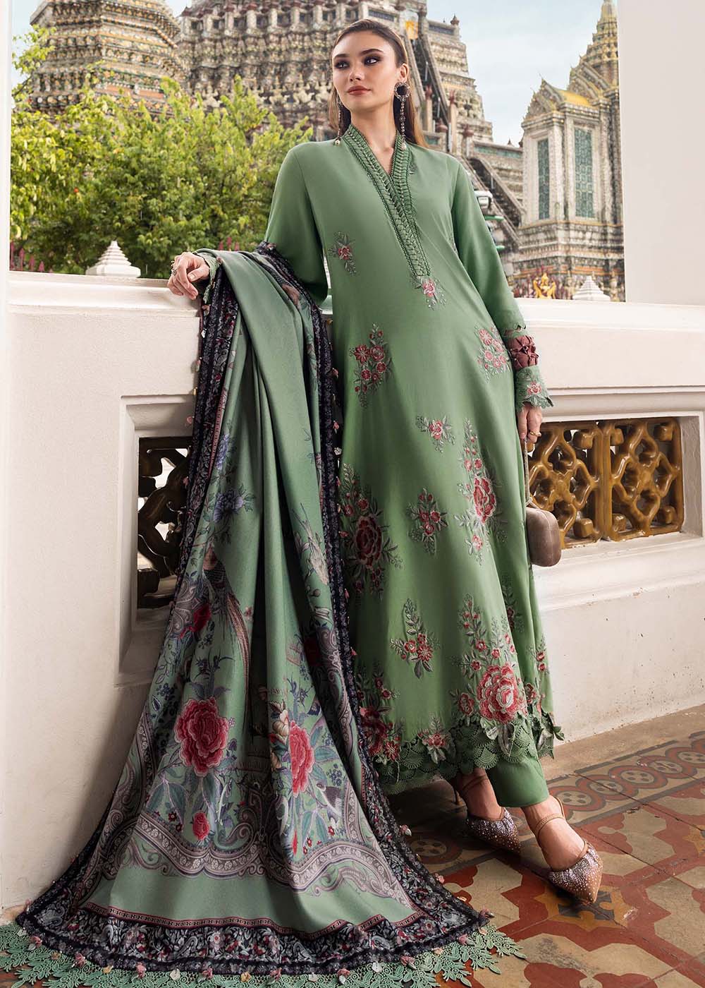 Buy Now M Prints Winter Collection '25 by Maria B | MPT-2808-A Online in USA, UK, Canada, France, Italy, Germany, Greece, Sweden, UAE & Worldwide at Empress.