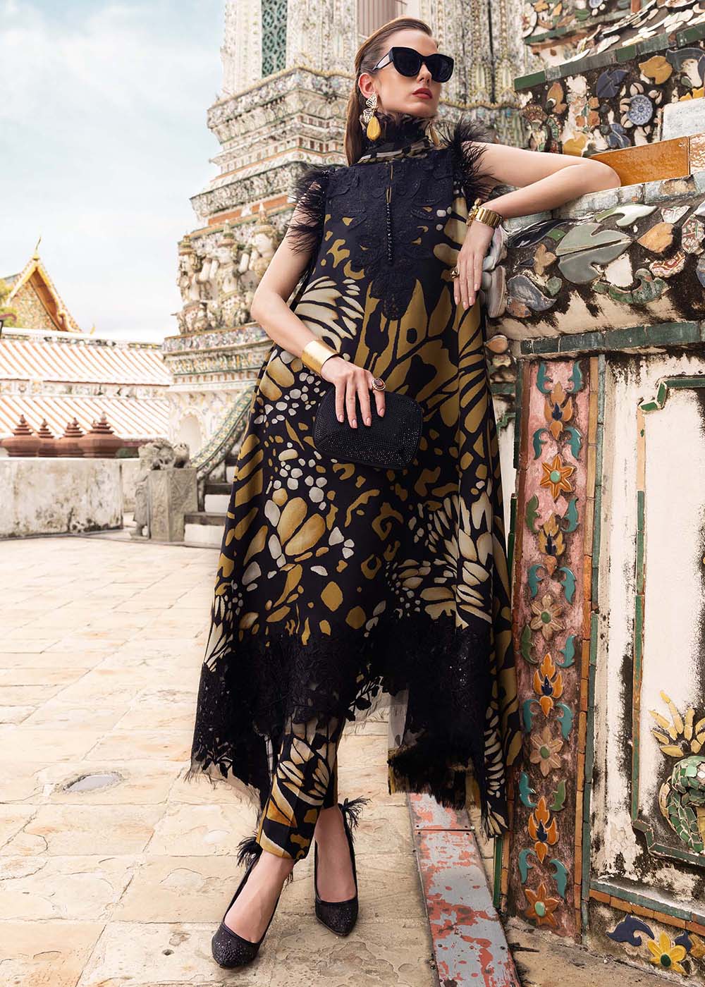 Buy Now M Prints Winter Collection '25 by Maria B | MPT-2809-B Online in USA, UK, Canada, France, Italy, Germany, Greece, Sweden, UAE & Worldwide at Empress.