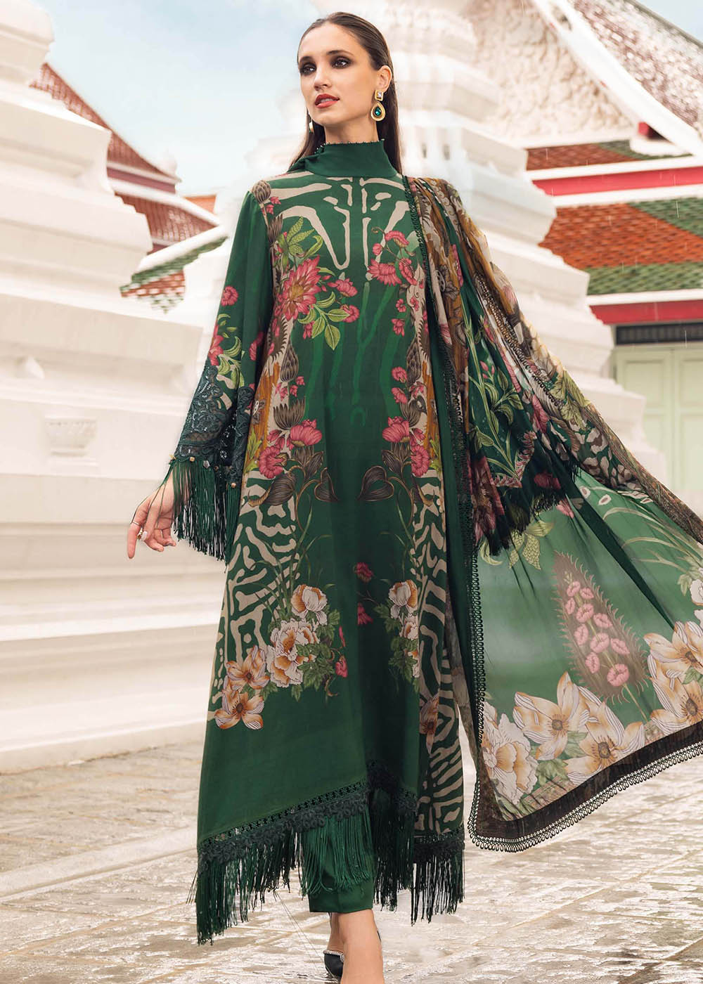 Buy Now M Prints Winter Collection '25 by Maria B | MPT-2810-A Online in USA, UK, Canada, France, Italy, Germany, Greece, Sweden, UAE & Worldwide at Empress.