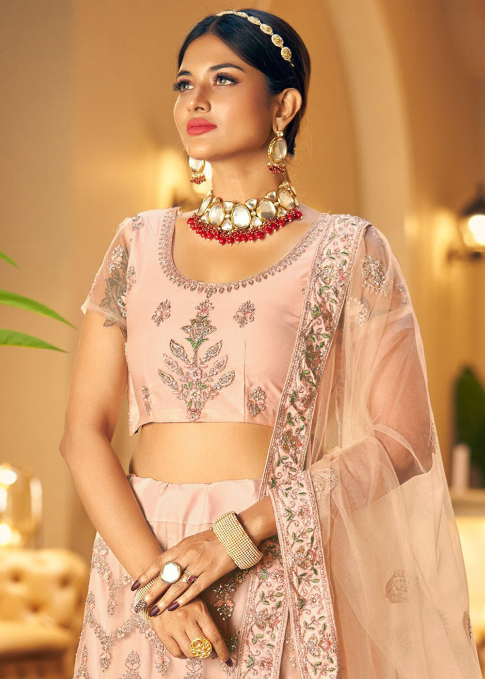 Ruchika Creation Alloy Gold-plated Pink, Gold Jewellery Set Price in India  - Buy Ruchika Creation Alloy Gold-plated Pink, Gold Jewellery Set Online at  Best Prices in India | Flipkart.com