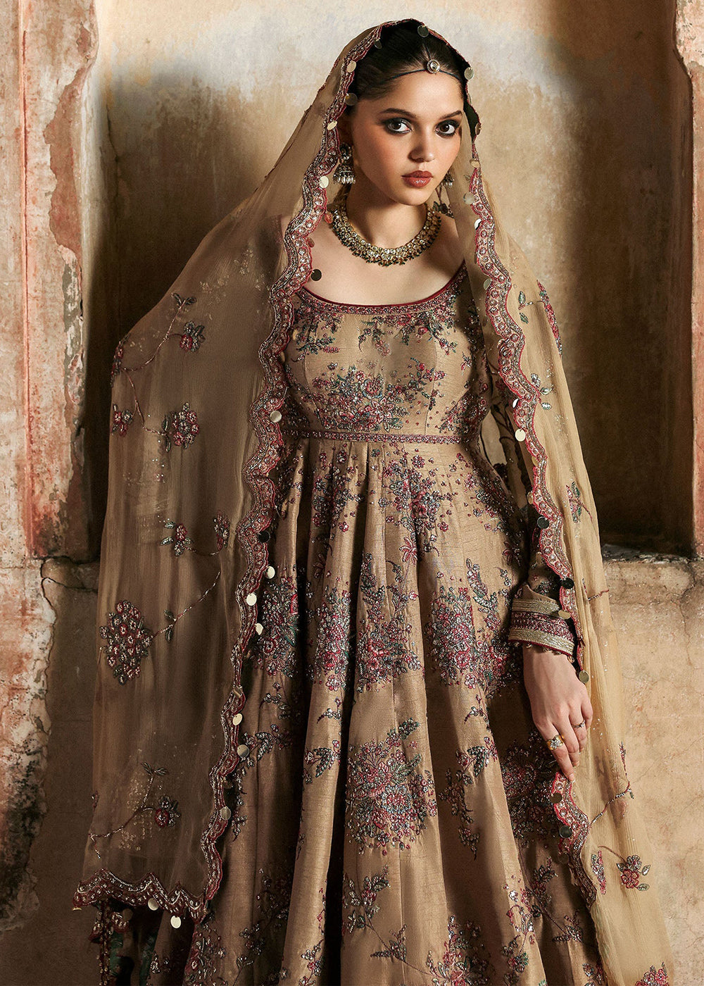 Buy Now Mussarat Wedding Formals by Hussain Rehar | Mahvash Online in US, UK, Canada, France, Italy, Germany, Greece, Sweden, Africa, UAE & Worldwide at Empress.