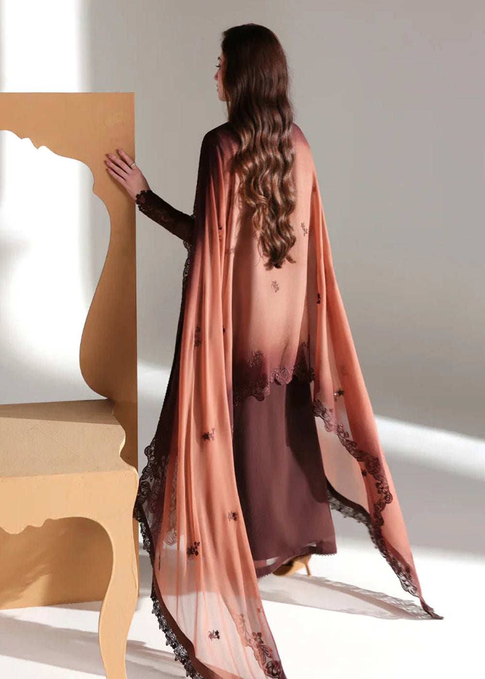 Ensembles Embroidered Festive Chiffon &