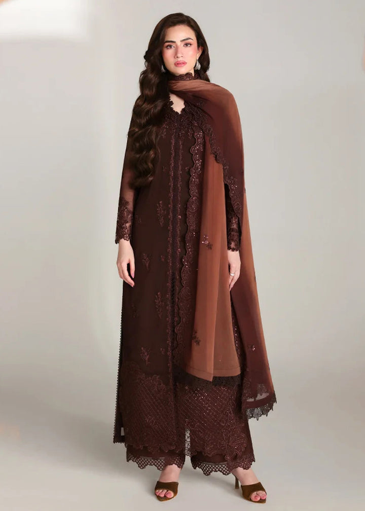 Buy Ensembles Embroidered Festive Chiffon 26 by Azure | Maison Mocha Online in US, UK, Canada, France, Greece, Germany, Sweden, Austria &amp; Worldwide at Empress.