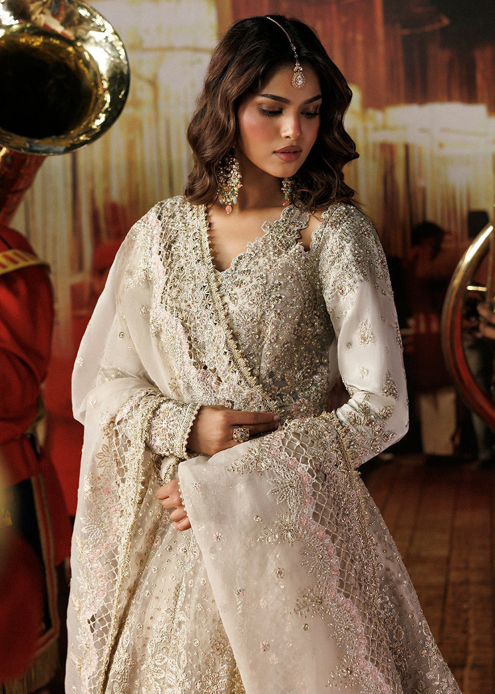 Buy Now Shehnai Wedding Formals 26 by Afrozeh | Mannat Online in US, UK, Canada, France, Italy, Germany, Greece, Sweden, Netherland, UAE &amp; Worldwide at Empress.