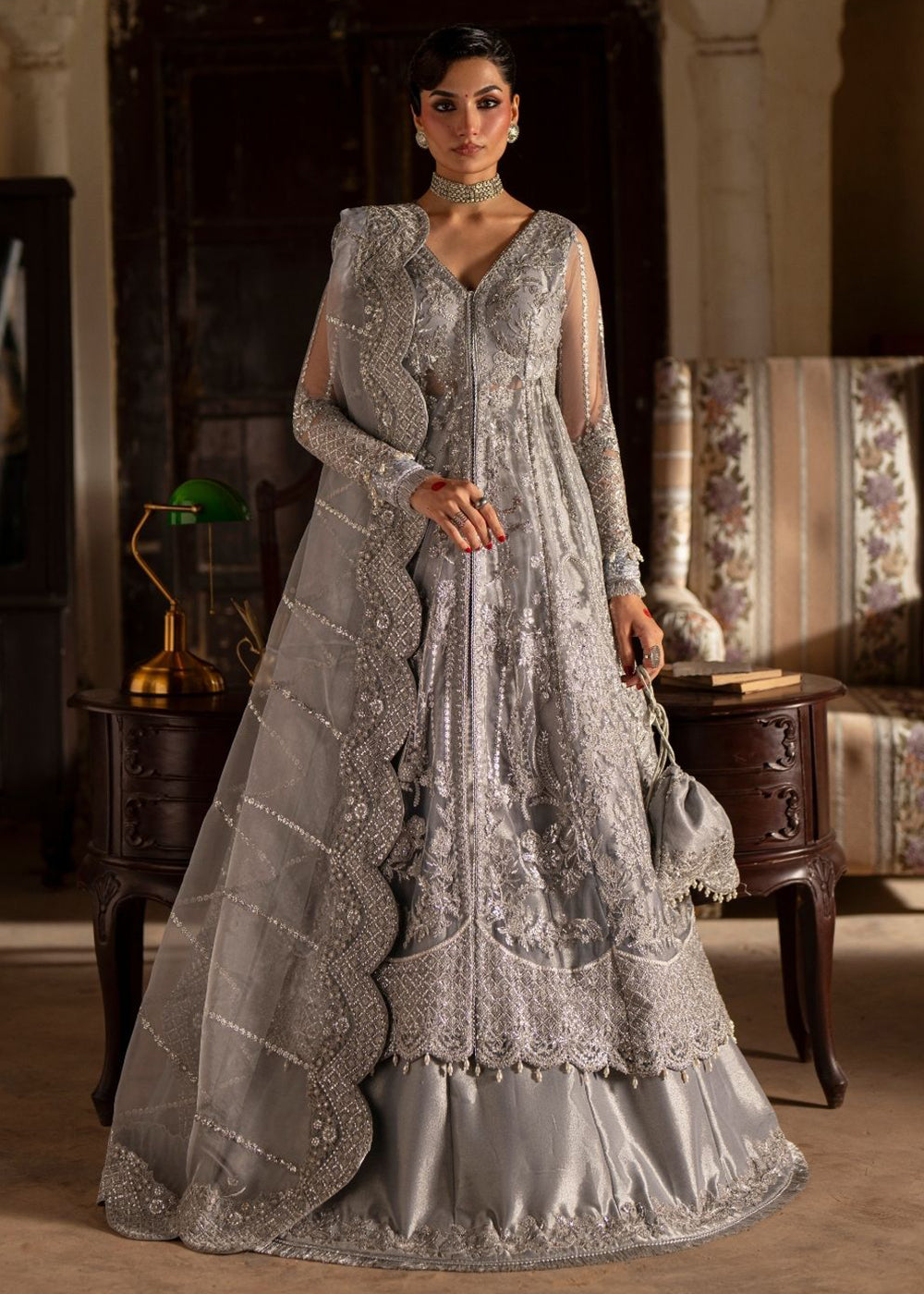 Buy Now Dastan E Ishq Luxury Formals '25 by AJR Couture | MEHAR Online in US, UK, Canada, France, Italy, Germany, Sweden, Greece, UAE & Worldwide at Empress.