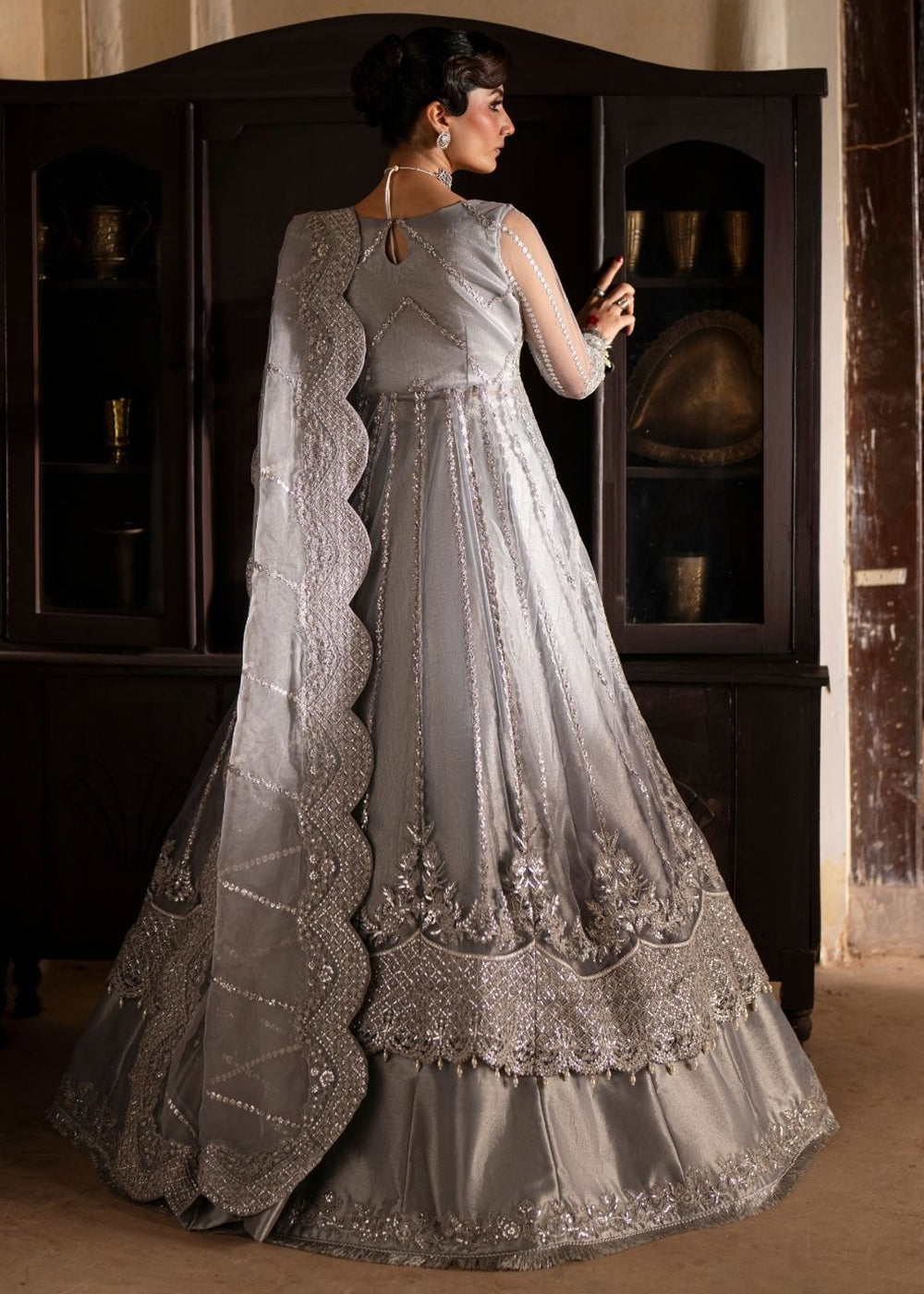 Buy Now Dastan E Ishq Luxury Formals '25 by AJR Couture | MEHAR Online in US, UK, Canada, France, Italy, Germany, Sweden, Greece, UAE & Worldwide at Empress.