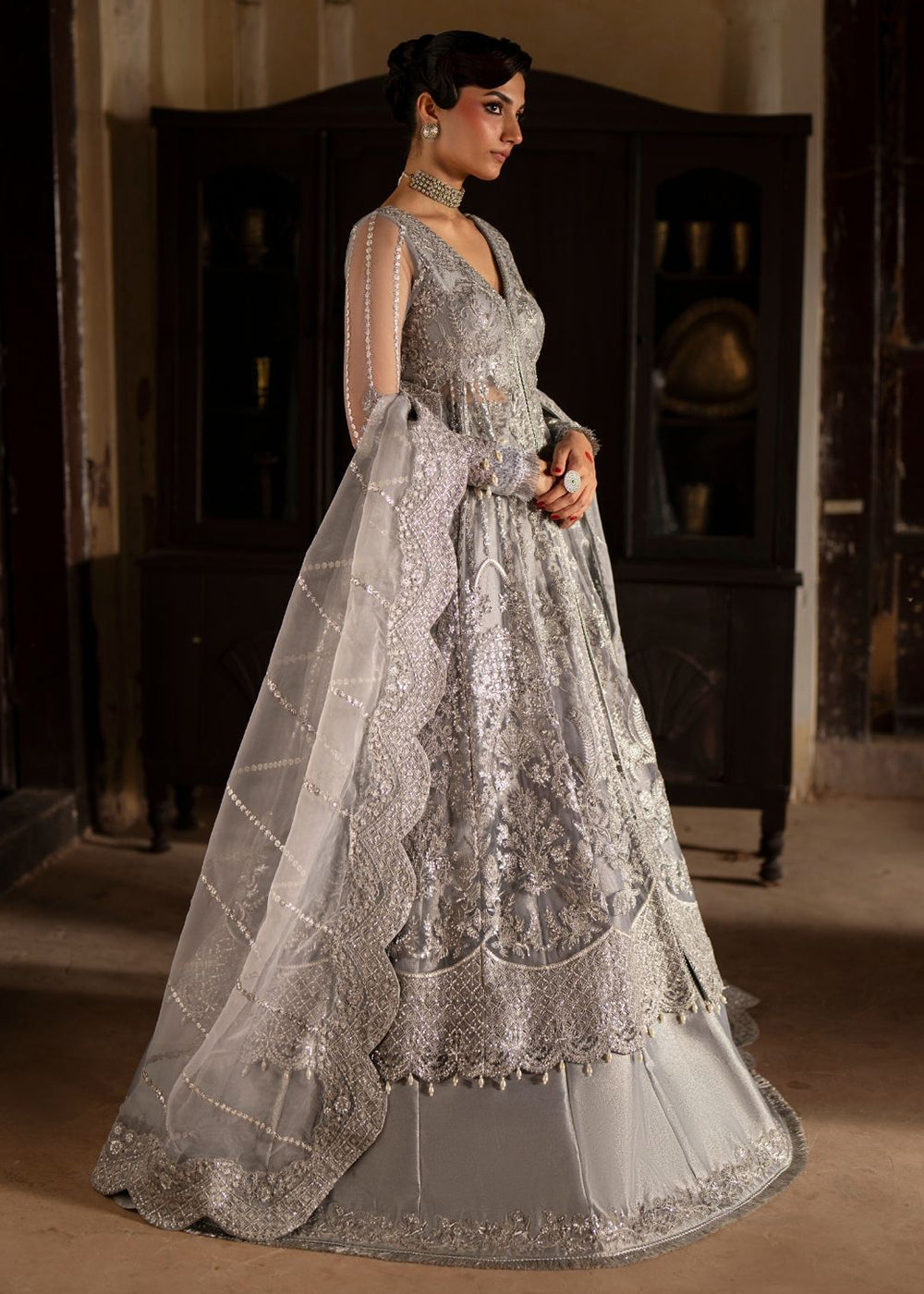 Buy Now Dastan E Ishq Luxury Formals '25 by AJR Couture | MEHAR Online in US, UK, Canada, France, Italy, Germany, Sweden, Greece, UAE & Worldwide at Empress.