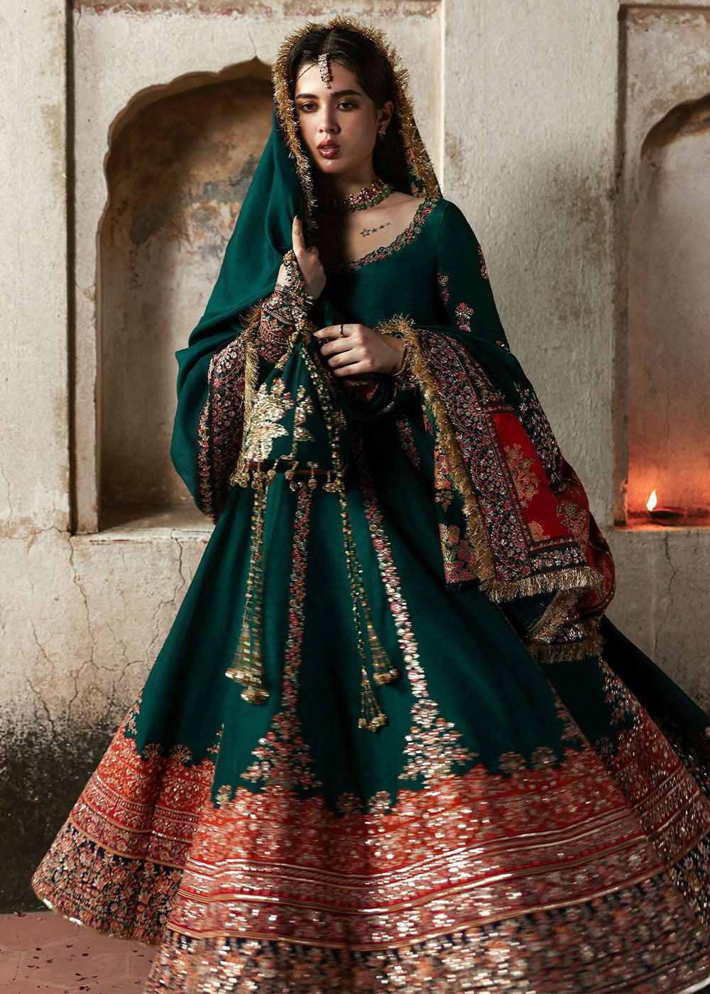 Buy Now Mussarat Wedding Formals by Hussain Rehar | Meherunissa Online in US, UK, Canada, France, Italy, Germany, Greece, Sweden, Africa & Worldwide at Empress.