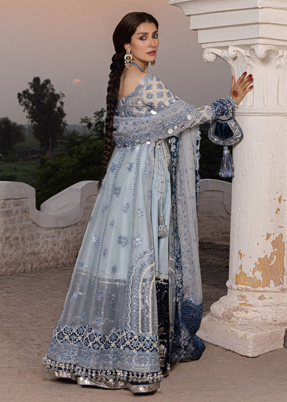 Buy Now The Doll House Wedding Festive Edit '26 by Hussain Rehar | Mehtab in US, UK, Canada, France, Italy, Germany, Greece, Sweden,UAE & Worldwide at Empress.
