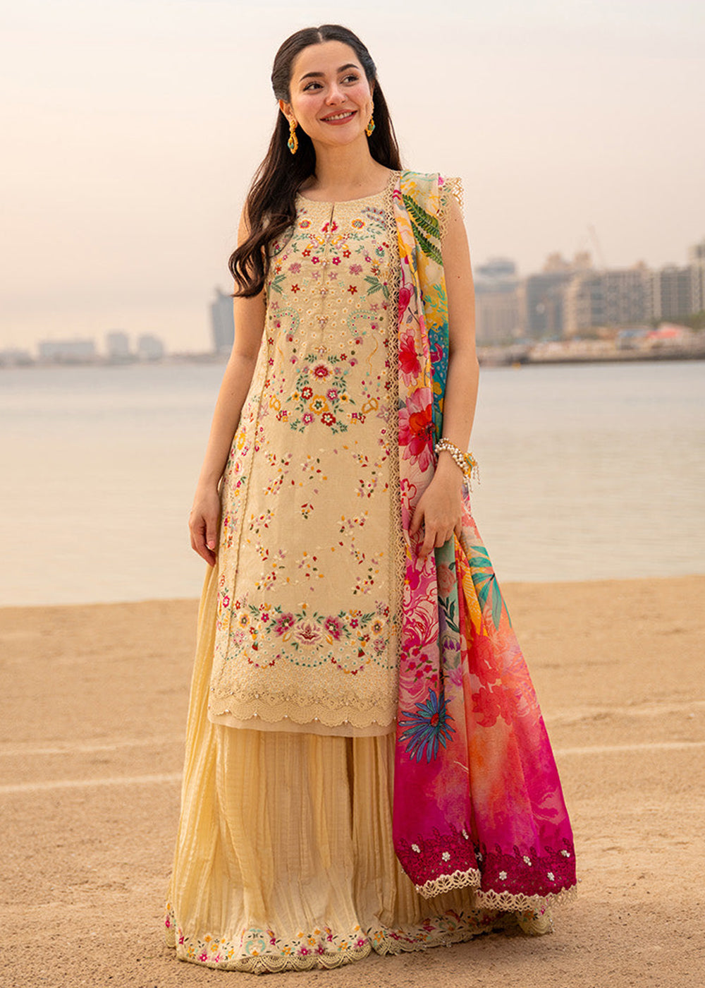 Buy Now Aya Luxury Lawn '26 by Faiza Saqlain | Merjem Online in US, UK, Canada, France, Greece, Germany, Ireland, Sweden, Denmark, UAE & Worldwide at Empress.