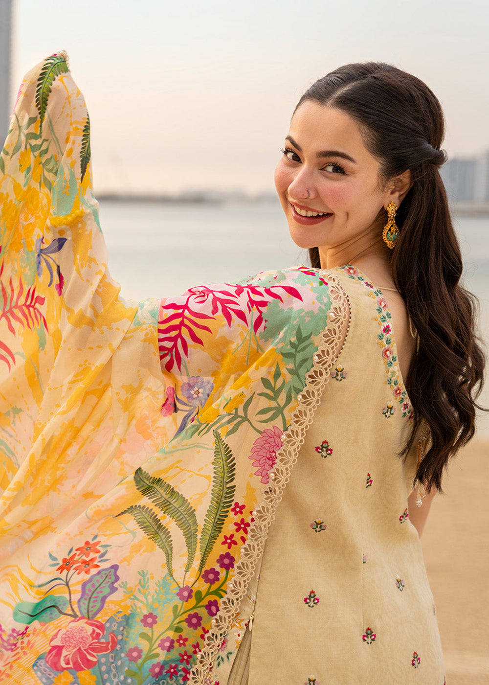 Buy Now Aya Luxury Lawn '26 by Faiza Saqlain | Merjem Online in US, UK, Canada, France, Greece, Germany, Ireland, Sweden, Denmark, UAE & Worldwide at Empress.