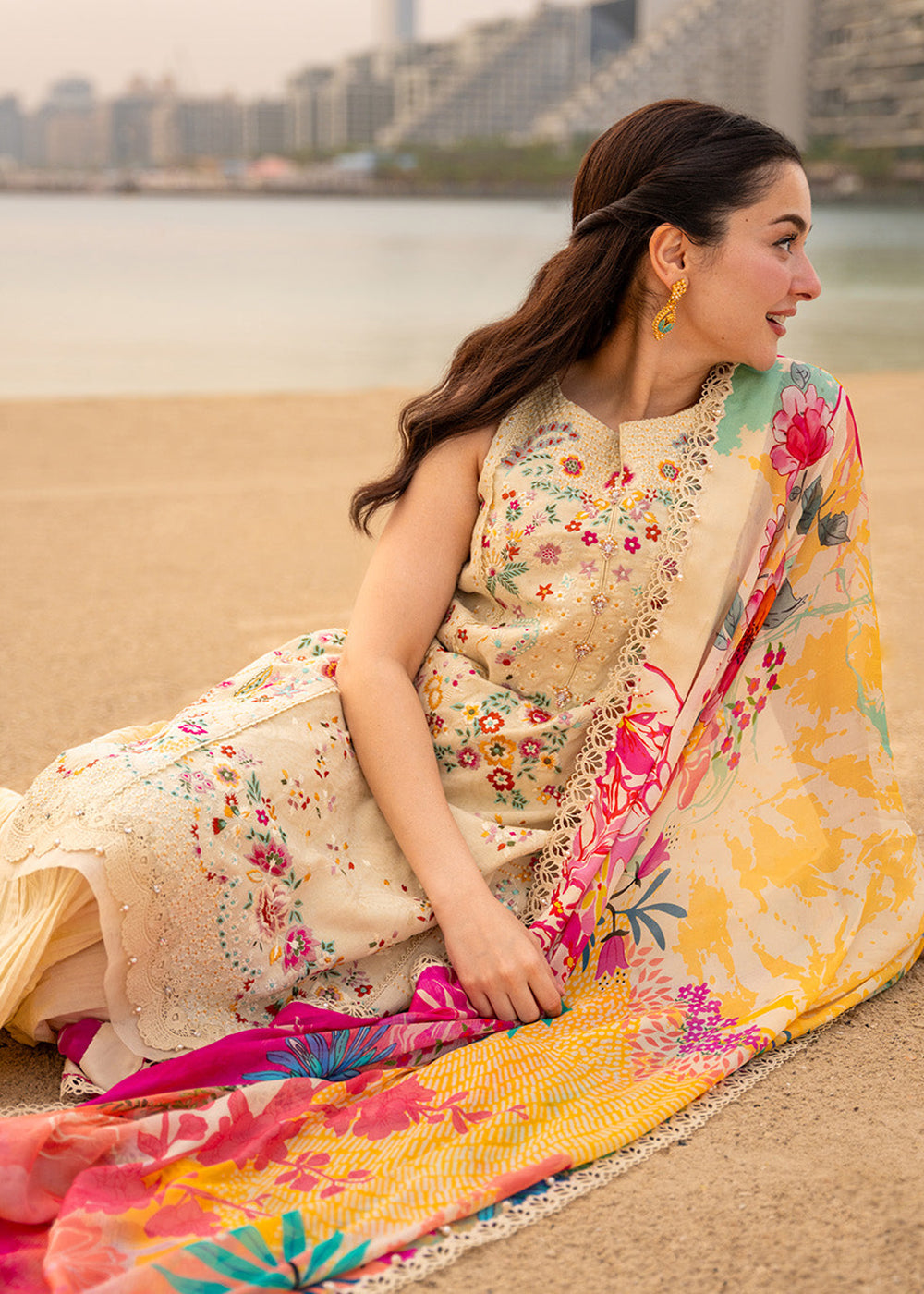 Buy Now Aya Luxury Lawn '26 by Faiza Saqlain | Merjem Online in US, UK, Canada, France, Greece, Germany, Ireland, Sweden, Denmark, UAE & Worldwide at Empress.