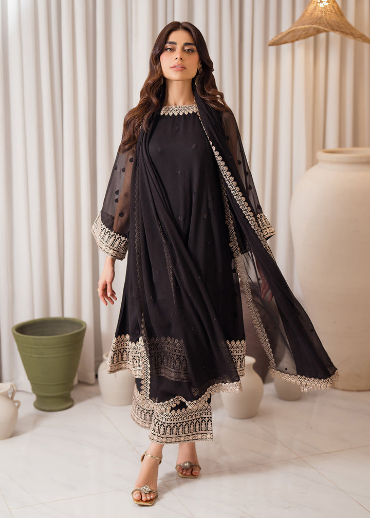 Buy Now 3 Pcs Embroidered Luxury Chiffon Formals '24 by Azure | Midnight Elegance Online at Empress Online in USA, UK, Canada & Worldwide at Empress Clothing. 